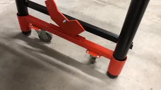 New Design for Retractable Casters on a Metal Bench