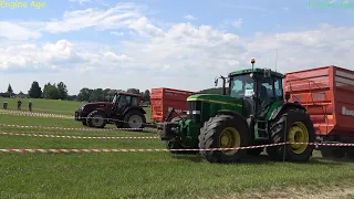 Valtra T133 vs John Deere 7710 / Tractor trailer pulling 2022