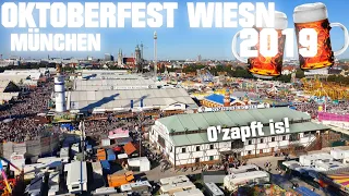 Oktoberfest Wiesn in München 2019 ► Kirmes Fahrgeschäfte Mix │MGX