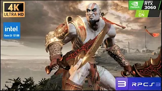 God OF War 3 RPCS3 RTX 3060 I3 12100f 4K Gameplay