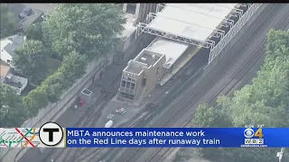 MBTA announces track maintenance work on Red Line