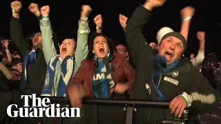 Ecstatic Atalanta fans go wild at Europa League victory