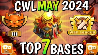 TOP 7 TH16 CWL Base Link 2024 | TH16  | Town Hall 16 WAR+CWL LEGEND Base Link | clash of clans 👿