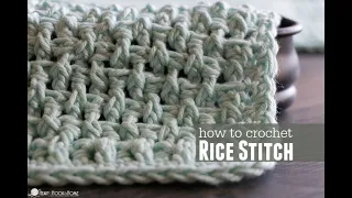 Rice Stitch Crochet Tutorial