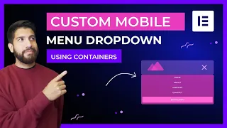 Elementor Custom Mobile Dropdown Menu Using Containers