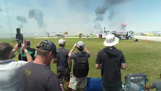 Tora! Tora! Tora! - Recreation of Pearl Harbor attack at Sun n Fun 2024 #p51mustang #mitsubishizero