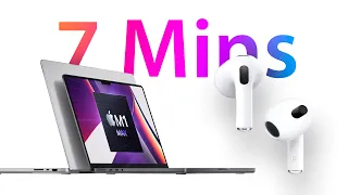 October Apple Event in 7 minutes: M1 Pro/Max MacBook Pros & AirPods 3