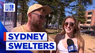 Sydney swelters as temperatures set to increase this week | 9 News Australia