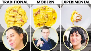 3 Chefs Cook Pasta Carbonara 3 Ways: Traditional, Modern, Experimental | Bon Appétit