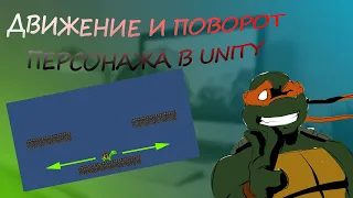 Движение и поворот персонажа_Unity_2D