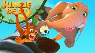 Flower Fall | Cliffhanger | Jungle Beat: Munki & Trunk | Kids Animation 2023