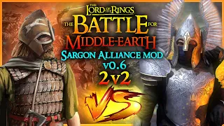 GONDOR & EREBOR vs ROHAN & GUNDABAD (2v2) - Online Match Series #65 (Sargon Alliance Mod v0.6)