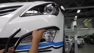 Часть 2 Видео инструкция установки обвеса Hyundai Solaris Zeus Часть 2