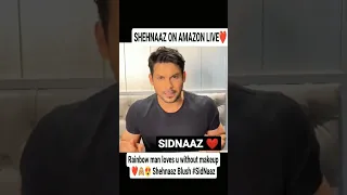 Shehnaaz On Amazon Live ☺️❤️ #shorts #shehnaazgill #sidharthshukla #sidnaaz #amazonlive #sidnaz
