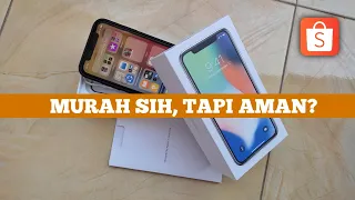 UNBOXING IPHONE X YANG DIBELI DARI SHOPEE | Ori Gak?