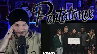 First Time Hearing - PENTATONIX - IMAGINE ( Metal Vocalist Reaction )