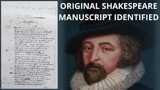 Original Shakespeare Manuscript Identified