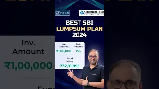 Best SBI Mutual Fund for Lumpsum Investment 2024 #stockmarket #trading #investment #mutualfund #yt