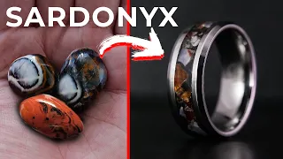 Making A Sardonyx Inlay Ring (August Birthstone)