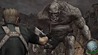 Resident Evil 4 [HD] El Gigante Knife Only Boss Fight | Professional Difficulty