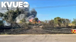 100-acre fire burns near Lake Walter E. Long in East Austin | KVUE