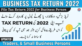 File Tax Return 2022 for Traders, Shopkeepers, and Small Business Persons