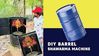 How to Make the Best Shawarma Machine @ Home || DIY Barrel Shawarma Machine