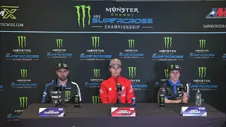 Haiden Deegan and Hunter Lawrence react to Jordon Smith Incident at Supercross Deteiot 2023