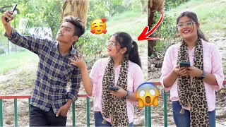 Romantic Selfie Prank On Cute Girl's 😍| MR VIRAJ PRANK