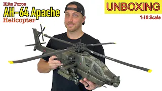 1:18 scale Apache Helicopter (by Elite Force) UNBOXING!