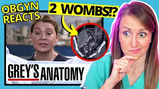 Doctor Reacts: Grey's Anatomy Double Uterus Birth