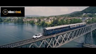 RANGE ROVER PULLING A TRAIN  TRENDING VIDEO YOU HAVE TO SEE!!!