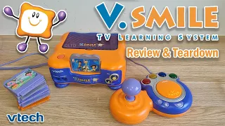 Vtech, V.Smile educational video game console a quick look, review, game play and teardown.