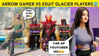 ARROW GAMER VS 3 XSUIT MAX PLAYERS VS RICH GIRL GIRLS BGMI