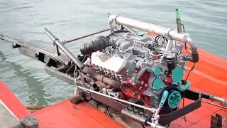 Thailand Long tail Boat Modified V8 Big Block & Diesel Turbo Engine