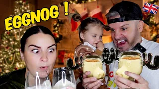Brits Try [EGGNOG] for the first time! **WTF IT'S BRITISH?**