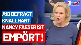 AfD-Fraktion grillt Nancy Faeser! - Regierungsbefragung