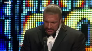 Triple H inducts his best friend Shawn Michaels into the