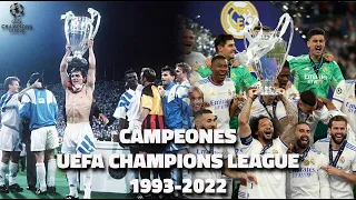 ⚽TODOS los CAMPEONES de la UEFA CHAMPIONS LEAGUE  | (1993-2022) Parte 2