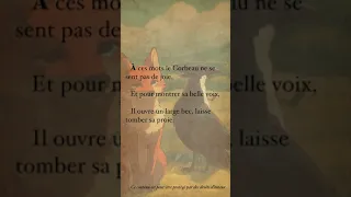 Le Corbeau et le Renard | petite page de livre en français facile
