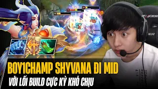 BOY1CHAMP SHYVANA ĐI MID TRUNG QUỐC VỚI LỐI BUILD CỰC KỲ KHÓ CHỊU GÁNH TEAM LẬT KÈO CỰC ẢO