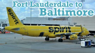Full Flight: Spirit Airlines A321 Fort Lauderdale to Baltimore (FLL-BWI)