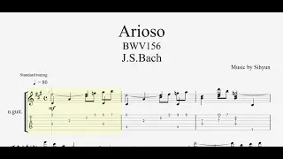 Slow Version Arioso (BWV 156) Guitar Tab