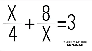 ECUACIÓN RACIONAL, esto es, la incógnita está en el denominador.