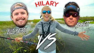 LunkersTV & Scott Martin vs Hilary on Lake Okeechobee