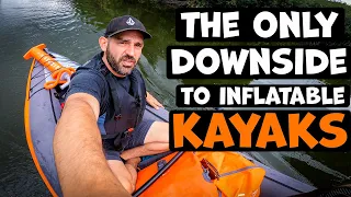 Itiwit 100 inflatable kayak on the river Severn