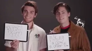 Riverdale's Cole Sprouse & KJ Apa Take Bromance Test