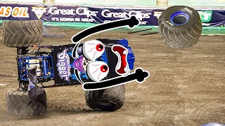 Monster Truck Crashes | Crazy Monster Truck Freestyle Moments  - Monster Jam World Finals | Doodles