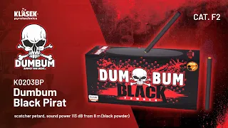 K0203BP Dumbum Black Pirat | Klasek pyrotechnics