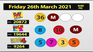 NLCB Online Draws  Friday 26th March 2021